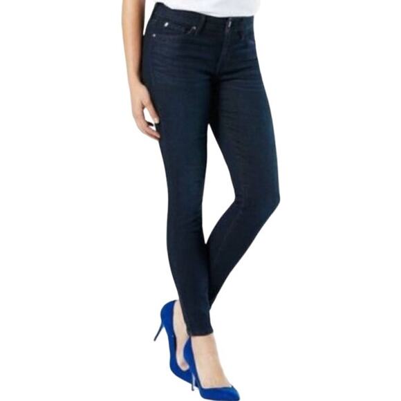 Levi's Made & Crafted Empire Skinny Leg Jeans Mid Rise Dark Wash W25xL32 - Picture 1 of 5